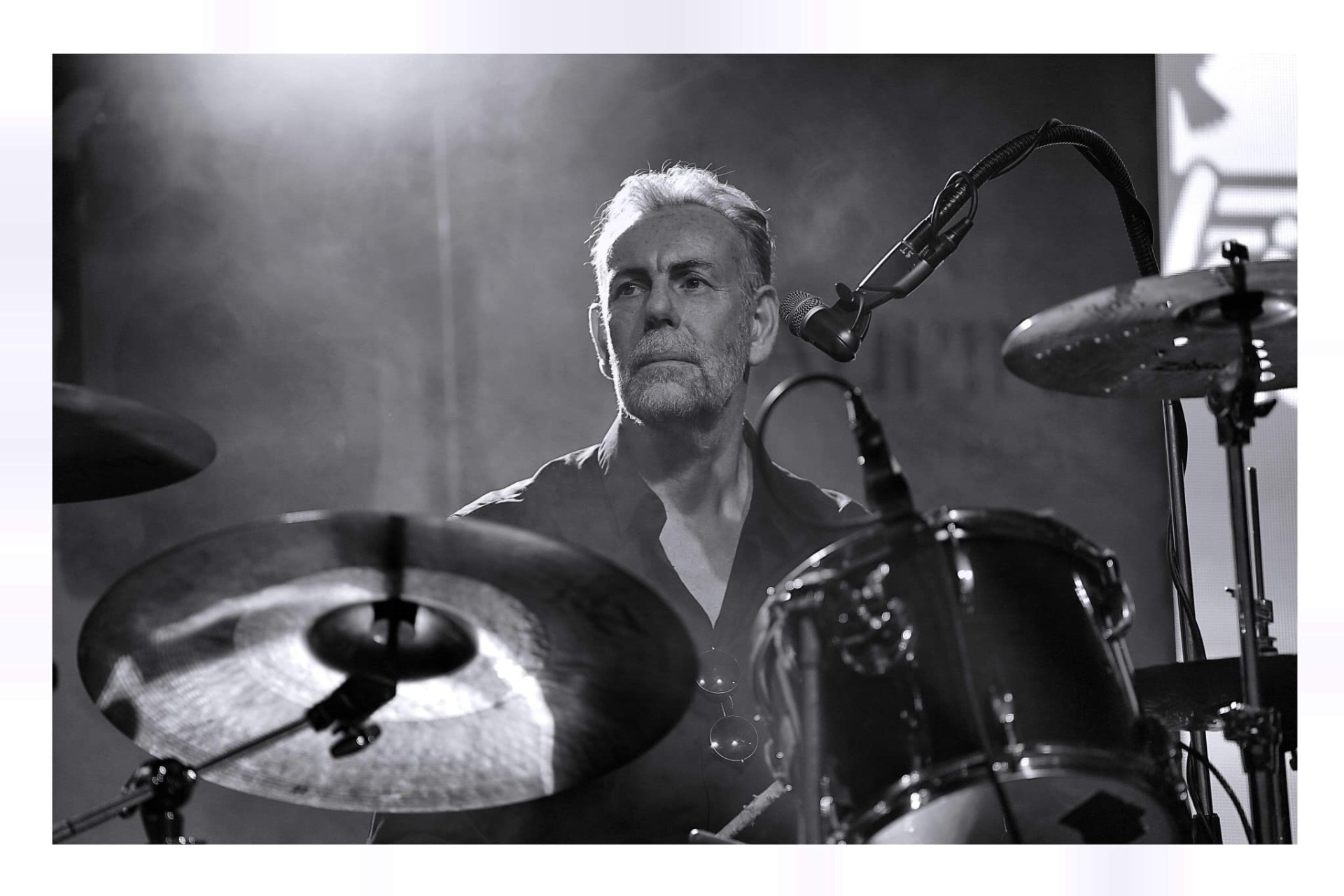 Fred Batteur, musicien et choriste tribute pascal obispo live
